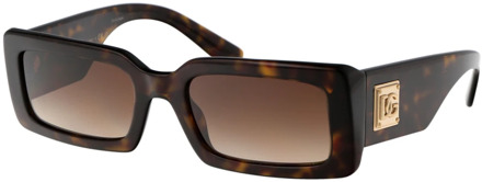 Dolce & Gabbana Stijlvolle zonnebril met model 0Dg4416 Dolce & Gabbana , Brown , Dames - 53 MM