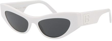Dolce & Gabbana Stijlvolle zonnebril met model 0Dg4450 Dolce & Gabbana , White , Dames - 52 MM