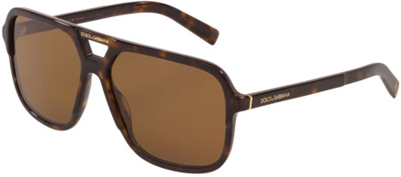 Dolce & Gabbana Stijlvolle zonnebril voor mannen Dolce & Gabbana , Brown , Heren - 58 MM