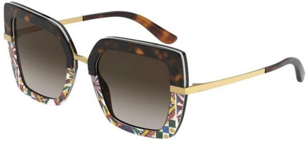 Dolce & Gabbana Stijlvolle zonnebril voor vrouwen Dolce & Gabbana , Brown , Dames - 52 MM