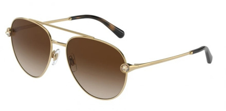 Dolce & Gabbana Stijlvolle zonnebril voor vrouwen - Model Dg2283B Dolce & Gabbana , Yellow , Dames - 58 MM