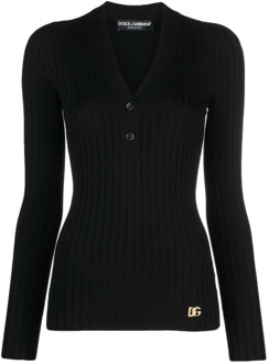 Dolce & Gabbana Stijlvolle Zwarte Dames Sweatshirt Dolce & Gabbana , Black , Dames - 2XS