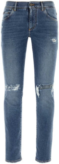 Dolce & Gabbana Stretch denim skinny jeans Dolce & Gabbana , Blue , Heren - L,S,Xs