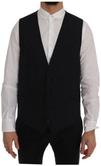 Dolce & Gabbana Suit Vests Dolce & Gabbana , Black , Heren - XL