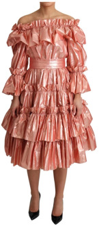Dolce & Gabbana Summer Dresses Dolce & Gabbana , Pink , Dames - 3Xs,2Xs