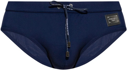 Dolce & Gabbana Swim shorts with logo Dolce & Gabbana , Blue , Heren - 2Xl,Xl,L,M,S