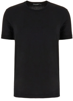 Dolce & Gabbana T-Shirts Dolce & Gabbana , Black , Heren - 2Xl,Xl,L,M,S,3Xl
