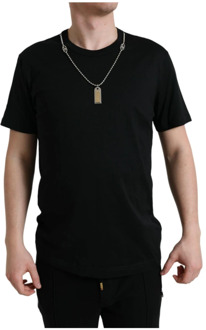 Dolce & Gabbana T-Shirts Dolce & Gabbana , Black , Heren - XL