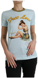 Dolce & Gabbana T-Shirts Dolce & Gabbana , Blue , Dames - 3XS