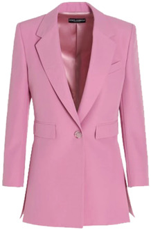 Dolce & Gabbana Upgrade je garderobe met deze stijlvolle blazer Dolce & Gabbana , Pink , Dames - 2XS
