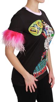 Dolce & Gabbana Varkens T-shirt Tsh4555 Zwart