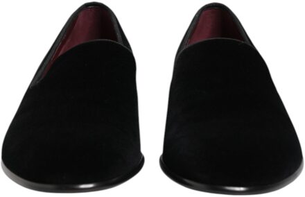 Dolce & Gabbana Velvet Instappers - maat Zwart