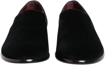 Dolce & Gabbana Velvet Instappers Zwart - EU 39
