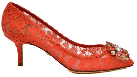 Dolce & Gabbana Verhoog je stijl met stijlvolle pumps Dolce & Gabbana , Red , Dames - 37 EU