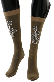 Dolce & Gabbana Versierde doorschijnende sokken Zilver