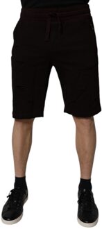 Dolce & Gabbana Versleten Casual Korte Broeken - maat Donker Bruin