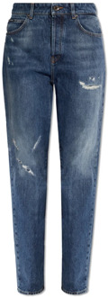 Dolce & Gabbana Versleten jeans Dolce & Gabbana , Blue , Dames - M,S,Xs,2Xs