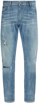 Dolce & Gabbana Versleten jeans Dolce & Gabbana , Blue , Heren - 2Xl,Xl,M,S,Xs