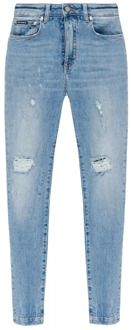 Dolce & Gabbana Vintage Effect Jeans Dolce & Gabbana , Blue , Dames - Xs,2Xs