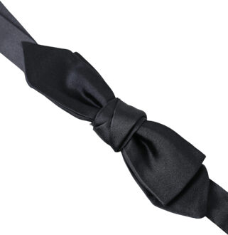 Dolce & Gabbana Voorgeknoopte Stropdas Zijde Zwart