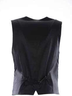 Dolce & Gabbana Vrouwen Zilver Brokaat Mouwloze Metallic Top