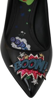 Dolce & Gabbana Vrouwen Zwart Leer BOOM Hakken Pompen Schoenen Veelkleurig - EU 37