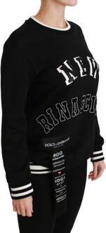 Dolce & Gabbana Vrouwen Zwarte Renaissance #DGmillennials Trui - maat Veelkleurig