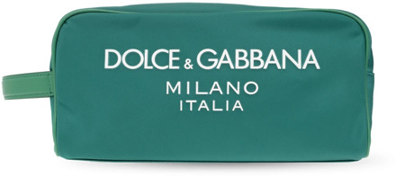 Dolce & Gabbana Waszak met logo Dolce & Gabbana , Green , Heren - ONE Size