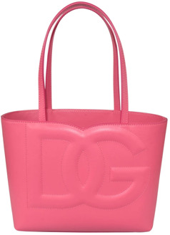 Dolce & Gabbana Wisteria DG Logo Tote Tas Dolce & Gabbana , Pink , Dames - ONE Size