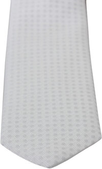 Dolce & Gabbana Wit Gedessineerde Klassieke Heren Slim Stropdas Veelkleurig - One Size