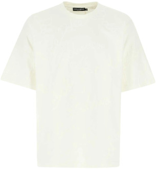 Dolce & Gabbana Witte katoenen T-shirt Dolce & Gabbana , White , Heren - L