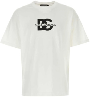 Dolce & Gabbana Witte katoenen T-shirt Dolce & Gabbana , White , Heren - M,S,Xs