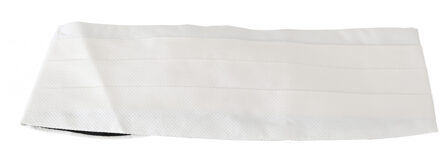Dolce & Gabbana Witte Mannen Taille Riem 100% Zijde Cummerbund - maat Veelkleurig