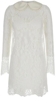 Dolce & Gabbana Witte Mini Jurk Look 53 Dolce & Gabbana , White , Dames - M,S,Xs