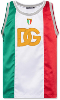 Dolce & Gabbana Witte Mouwloze T-shirt met Geribbelde Afwerking Dolce & Gabbana , Multicolor , Heren - L