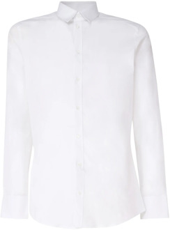 Dolce & Gabbana Witte Slim Fit Italiaanse Kraag Shirt Dolce & Gabbana , White , Heren - 2Xl,Xl,L,M