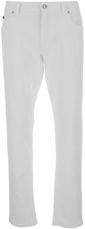 Dolce & Gabbana Witte Slim Fit Jeans Dolce & Gabbana , White , Heren - Xl,L