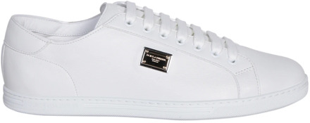 Dolce & Gabbana Witte Sneakers voor Modebewuste Mannen Dolce & Gabbana , White , Heren - 43 Eu,42 1/2 Eu,41 Eu,42 Eu,40 Eu,45 Eu,44 EU