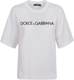 Dolce & Gabbana Witte T-Shirt Collectie Dolce & Gabbana , White , Dames - M,S,Xs