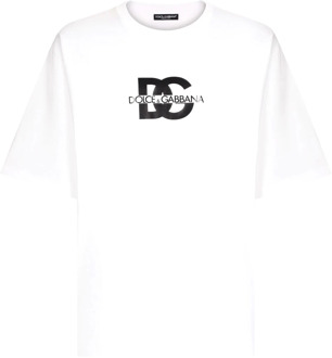 Dolce & Gabbana Witte T-shirts en Polos Dolce & Gabbana , White , Heren - Xl,L,M,S