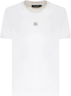 Dolce & Gabbana Witte T-shirts en Polos van Dolce & Gabbana Dolce & Gabbana , White , Dames - M,S,Xs