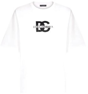 Dolce & Gabbana Witte T-shirts en Polos van Dolce Gabbana Dolce & Gabbana , White , Heren - L,M,S