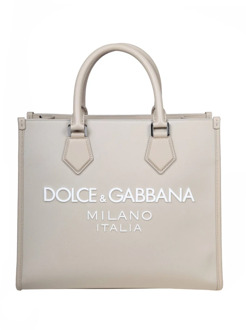 Dolce & Gabbana Woestijn Beige Nylon Schoudertas Dolce & Gabbana , Beige , Heren - ONE Size