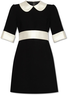 Dolce & Gabbana Wollen jurk Dolce & Gabbana , Black , Dames - Xs,2Xs