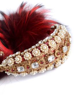 Dolce & Gabbana Women Fur and Jewels Headphone Rood