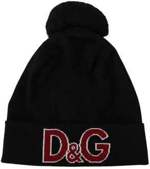 Dolce & Gabbana women's wool beanie hat Zwart - ONESIZE