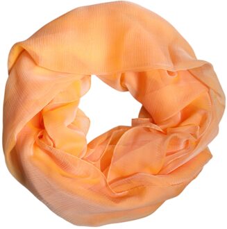 Dolce & Gabbana Zijde Perzikkleurige Sjaal Oranje - One Size