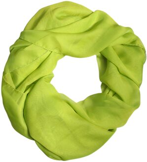 Dolce & Gabbana Zijde Sjaal Limoengroen Accessoire - maat