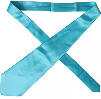 Dolce & Gabbana Zijde Stropdas Turquoise Effen