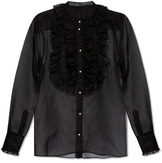 Dolce & Gabbana Zijden shirt Dolce & Gabbana , Black , Dames - S,Xs